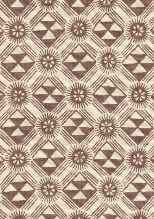 Lewis & Wood Monochrome Redwood Made to Measure Roman Blinds – fabric detail