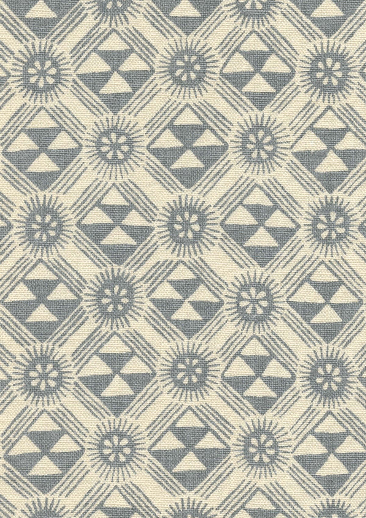 Lewis & Wood Monochrome Wedgwood Blue Made to Measure Roman Blinds – fabric detail