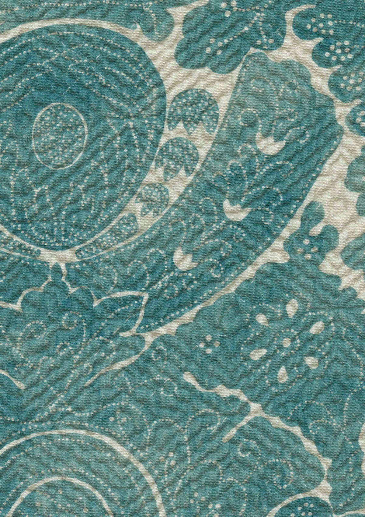 Lewis & Wood Nantes Baltic Blue Made to Measure Roman Blinds – fabric detail