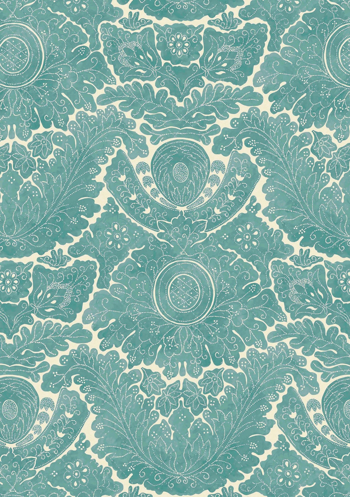Lewis & Wood Nantes Baltic Blue Made to Measure Roman Blinds – close-up