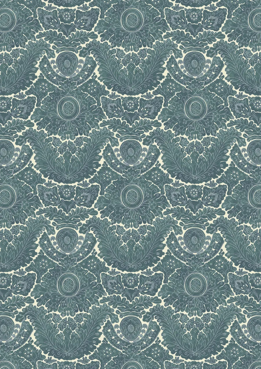 Lewis & Wood Nantes Indigo Made to Measure Roman Blinds – full width
