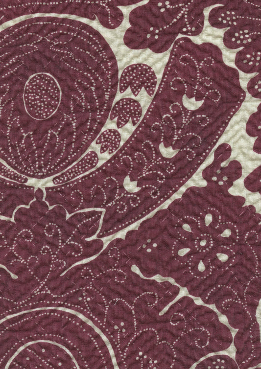 Lewis & Wood Nantes Plum Made to Measure Roman Blinds – fabric detail