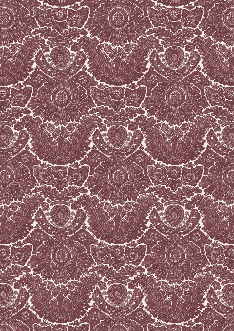 Lewis & Wood Nantes Plum Made to Measure Roman Blinds – full width
