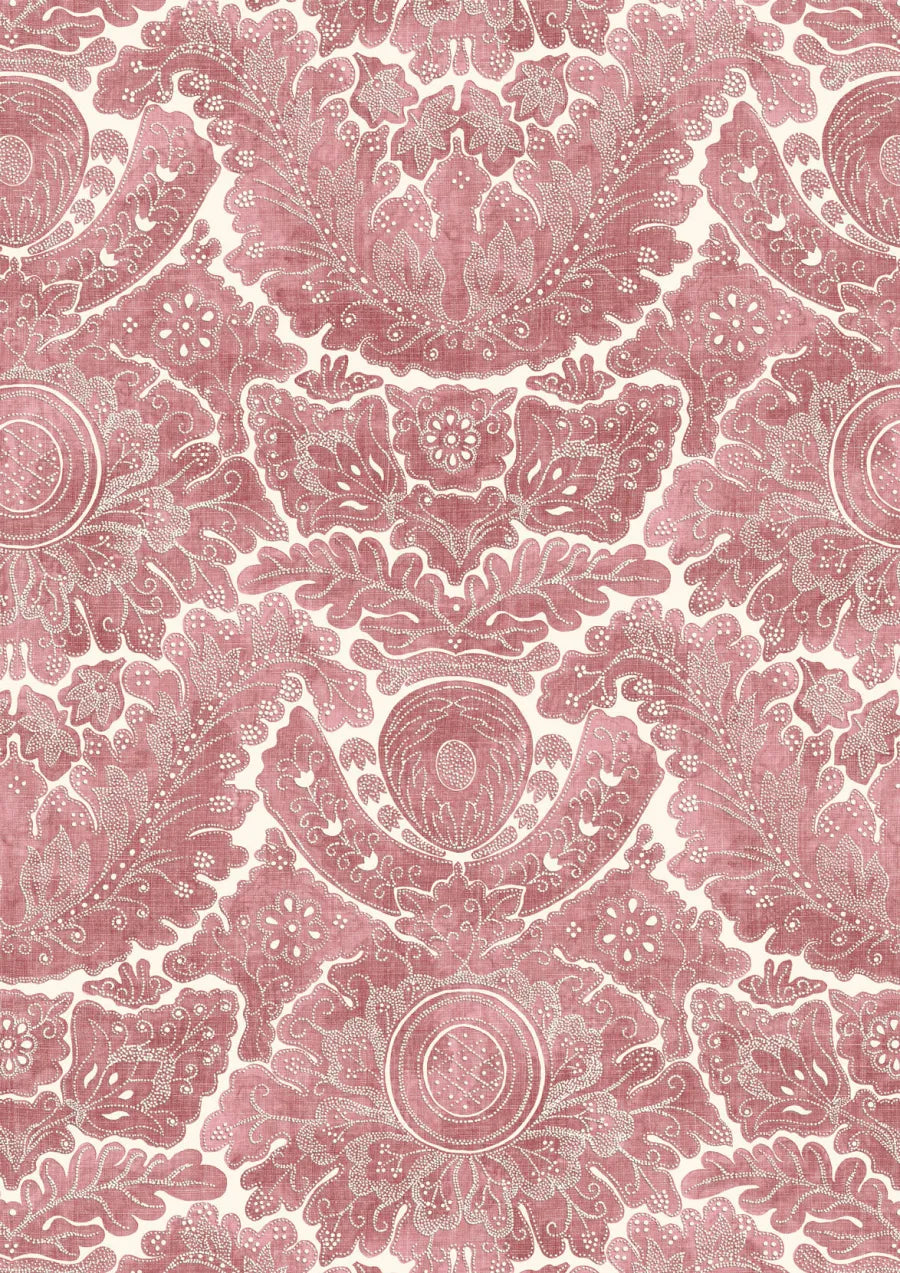 Lewis & Wood Nantessa Cerise Made to Measure Curtains – close-up