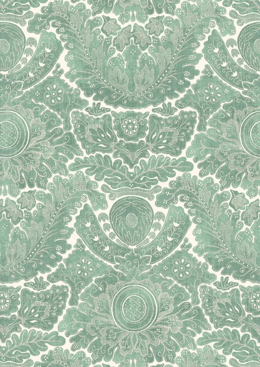 Lewis & Wood Nantessa Jade Made to Measure Roman Blinds – close-up