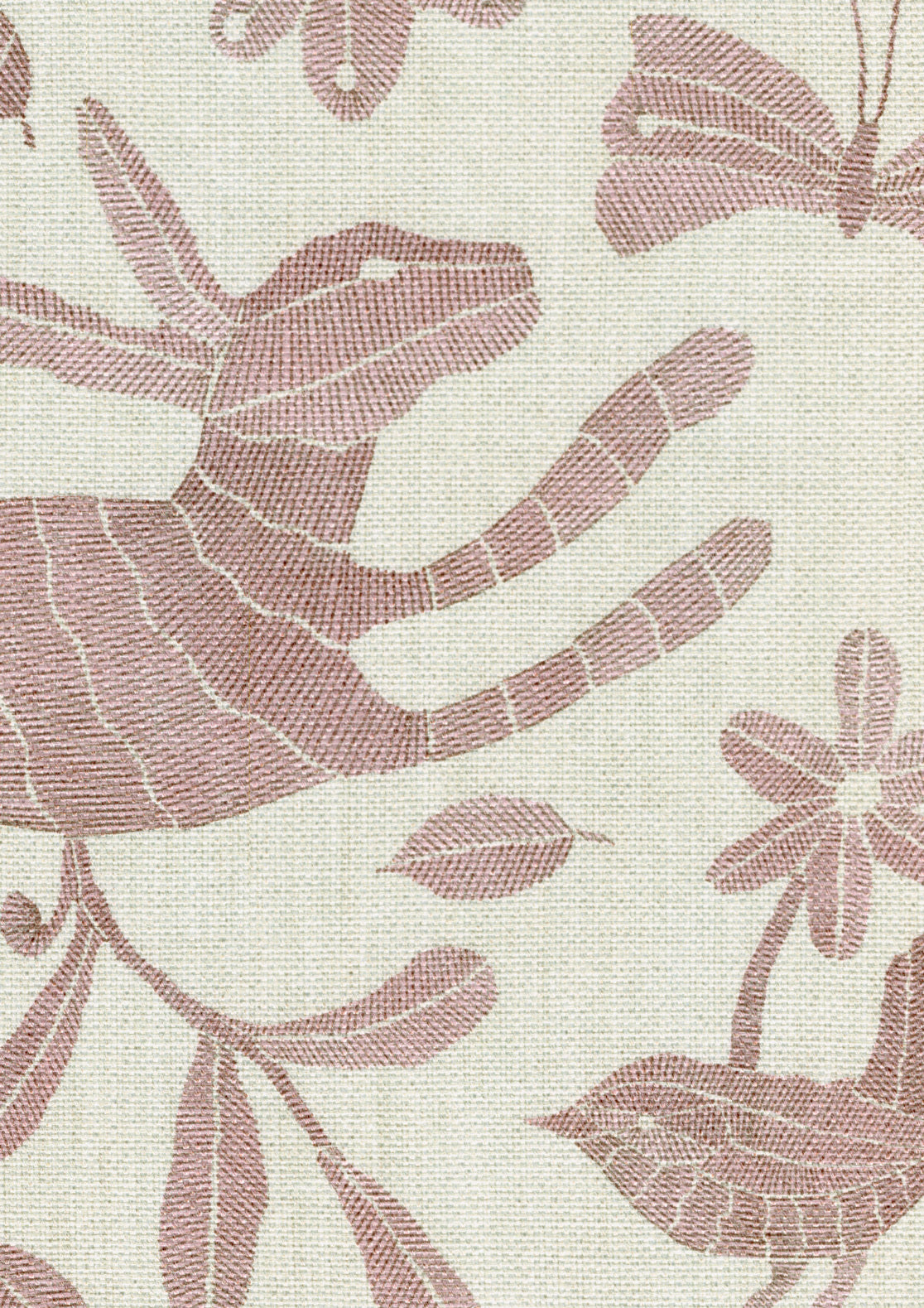 Lewis & Wood Otomi Bunny Pink Made to Measure Roman Blinds – fabric detail