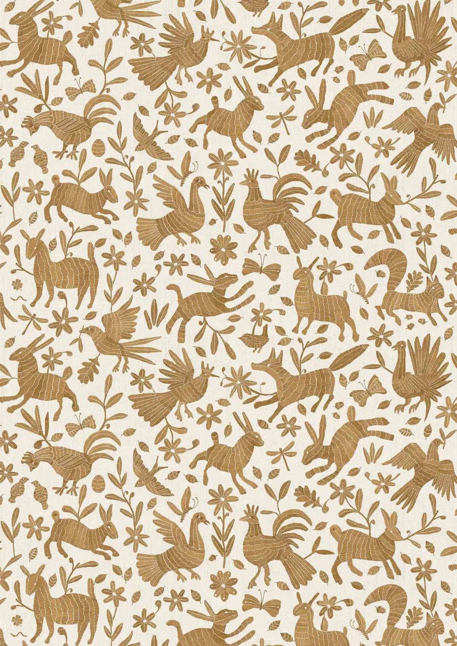 Lewis & Wood Otomi Foxy Made to Measure Curtains – full width