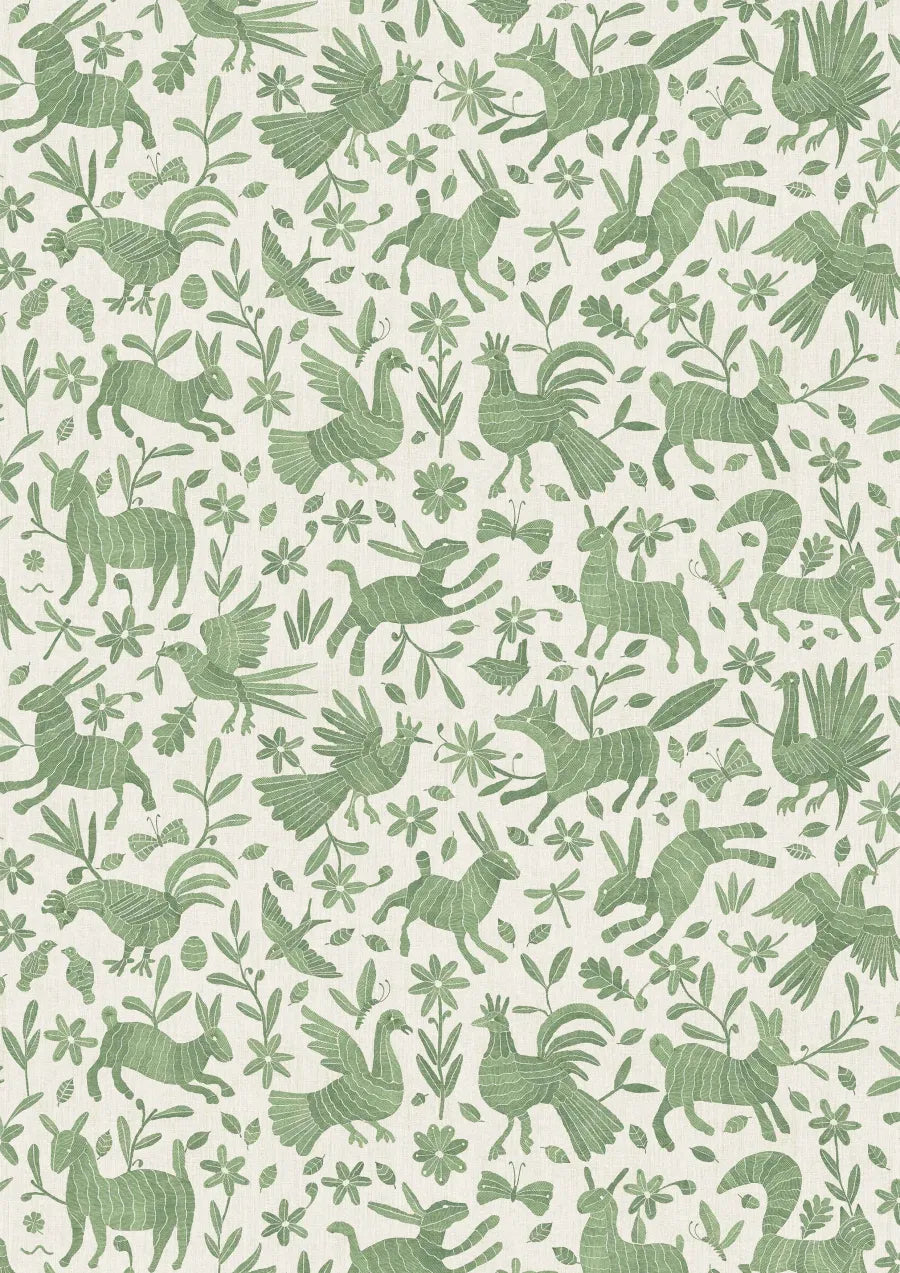 Lewis & Wood Otomi Leafy Made to Measure Curtains – full width