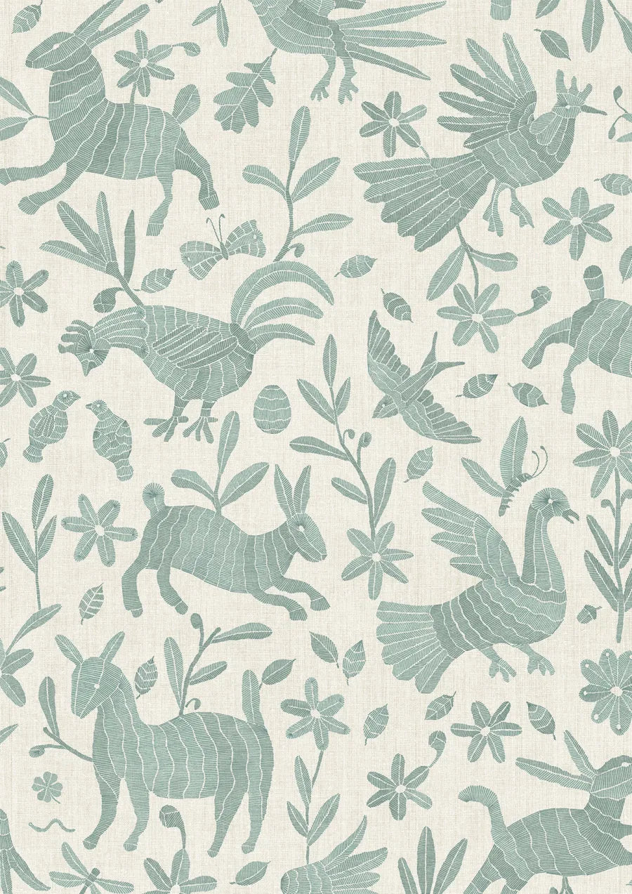 Lewis & Wood Otomi Thistledown Made to Measure Roman Blinds – close-up