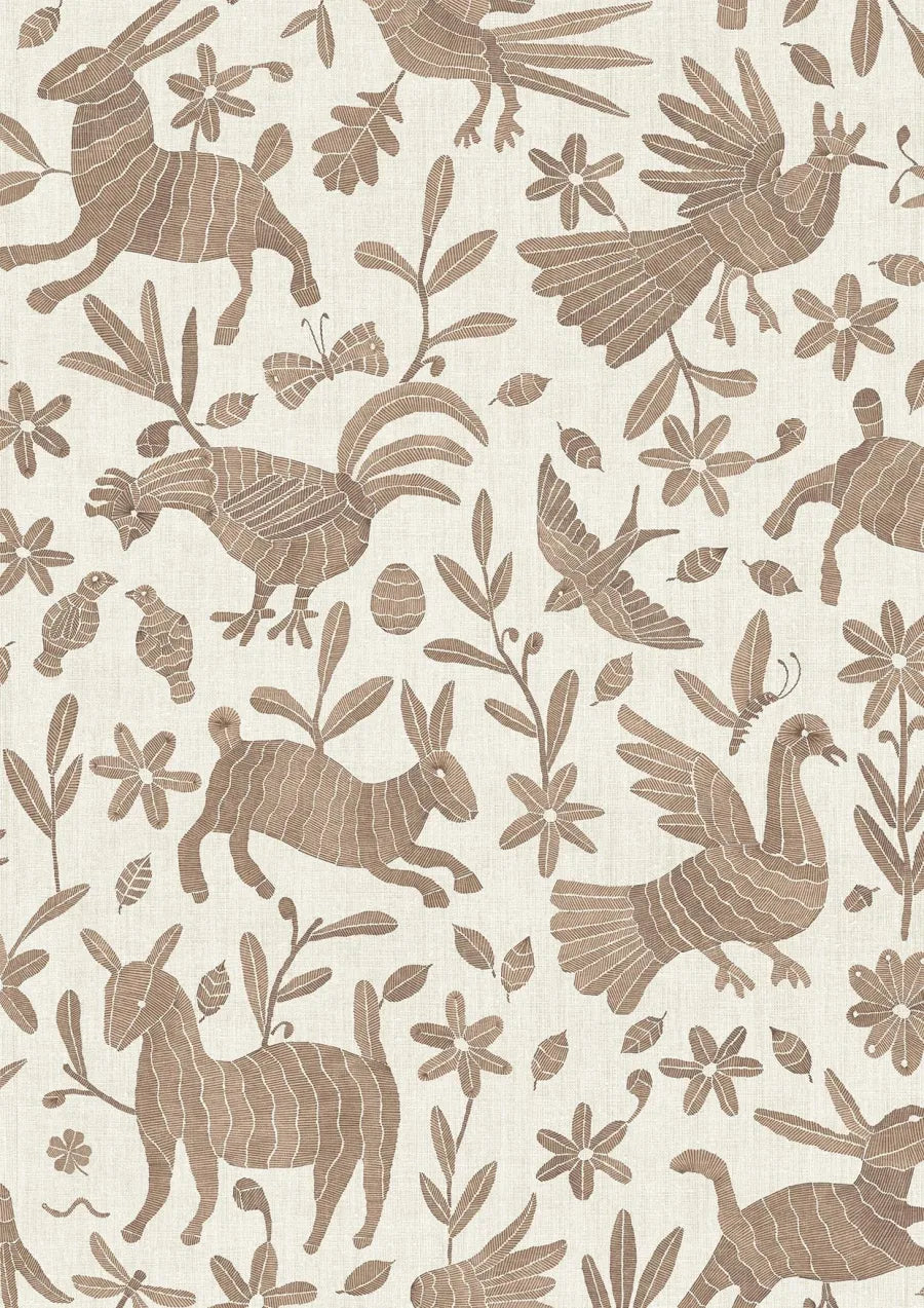 Lewis & Wood Otomi Twiglet Made to Measure Curtains – close-up