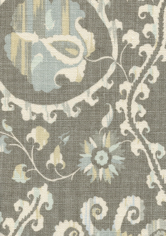 Lewis & Wood Oxus Casement Blue Made to Measure Roman Blinds – fabric detail