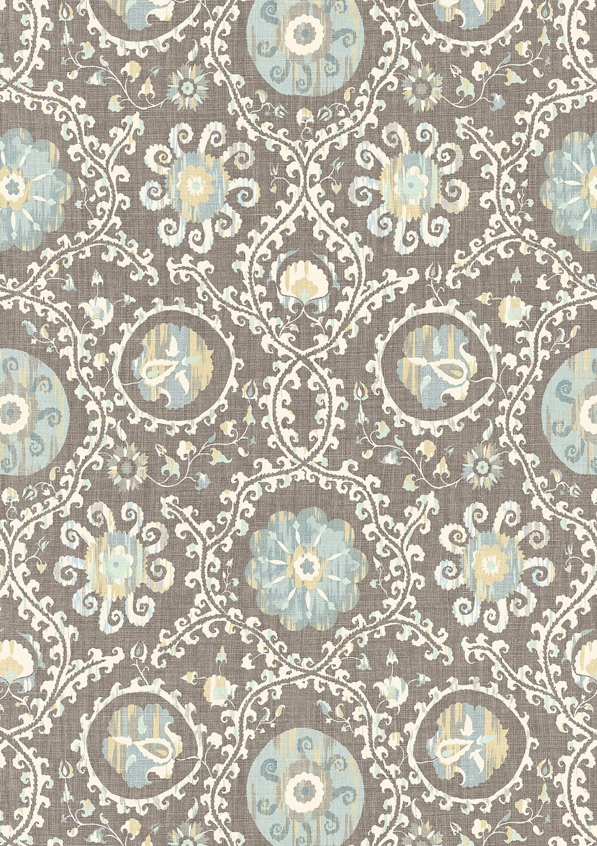 Lewis & Wood Oxus Casement Blue Made to Measure Curtains – close-up