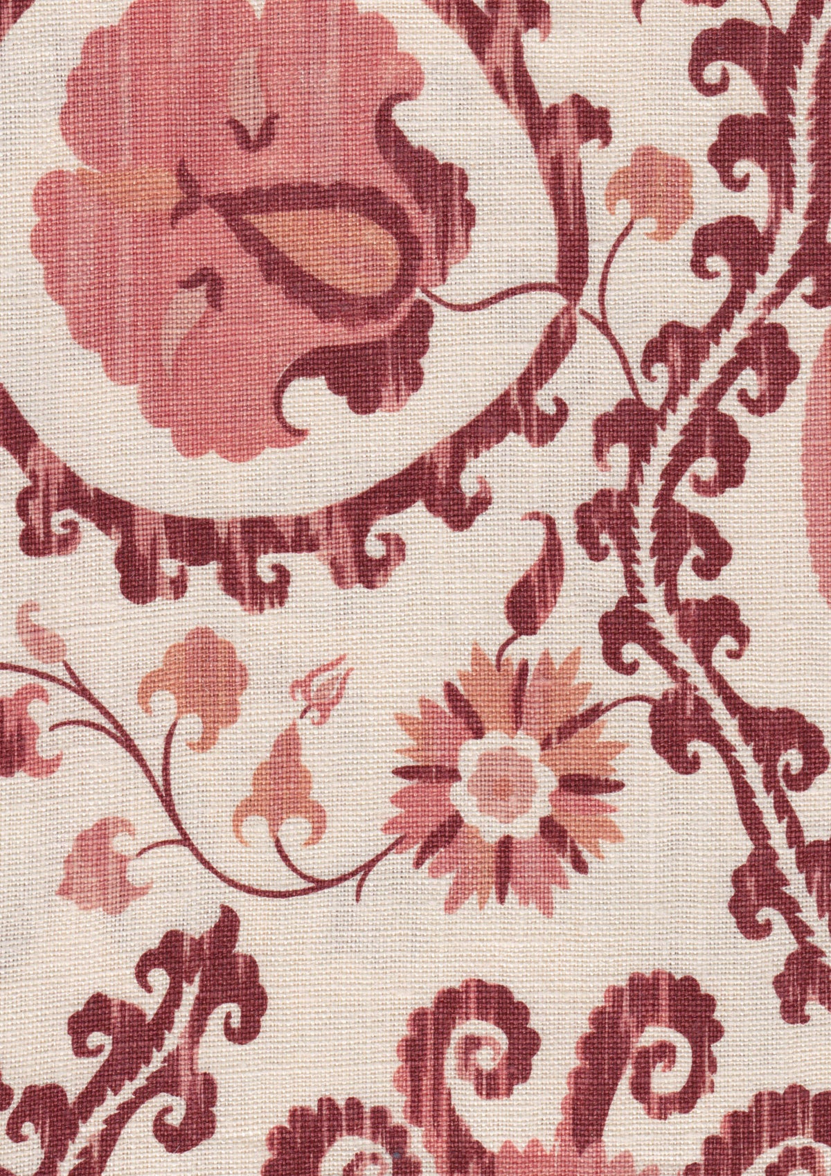 Lewis & Wood Oxus Dusky Pink Made to Measure Curtains – fabric detail