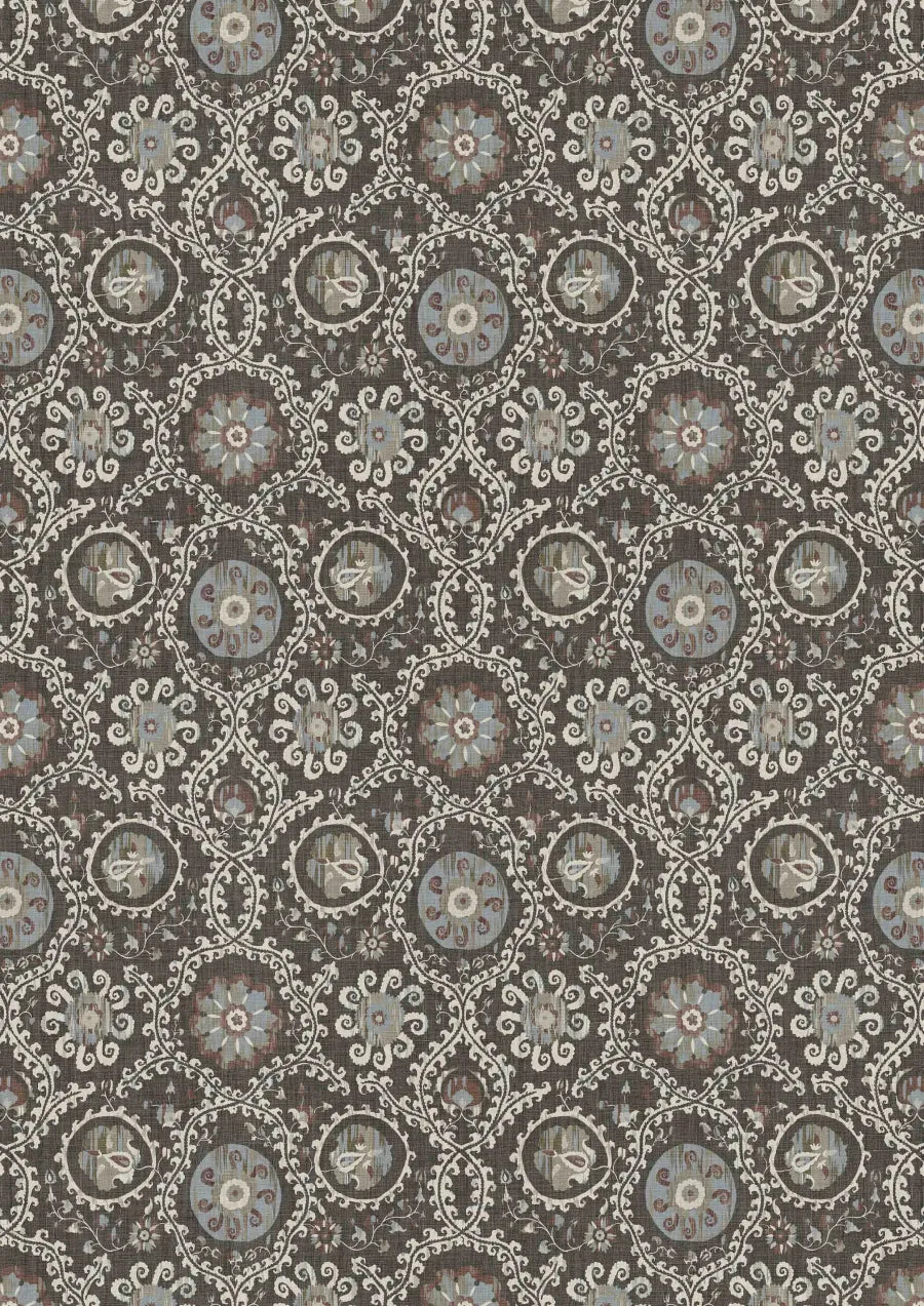 Lewis & Wood Oxus Turkish Brown Made to Measure Curtains – full width