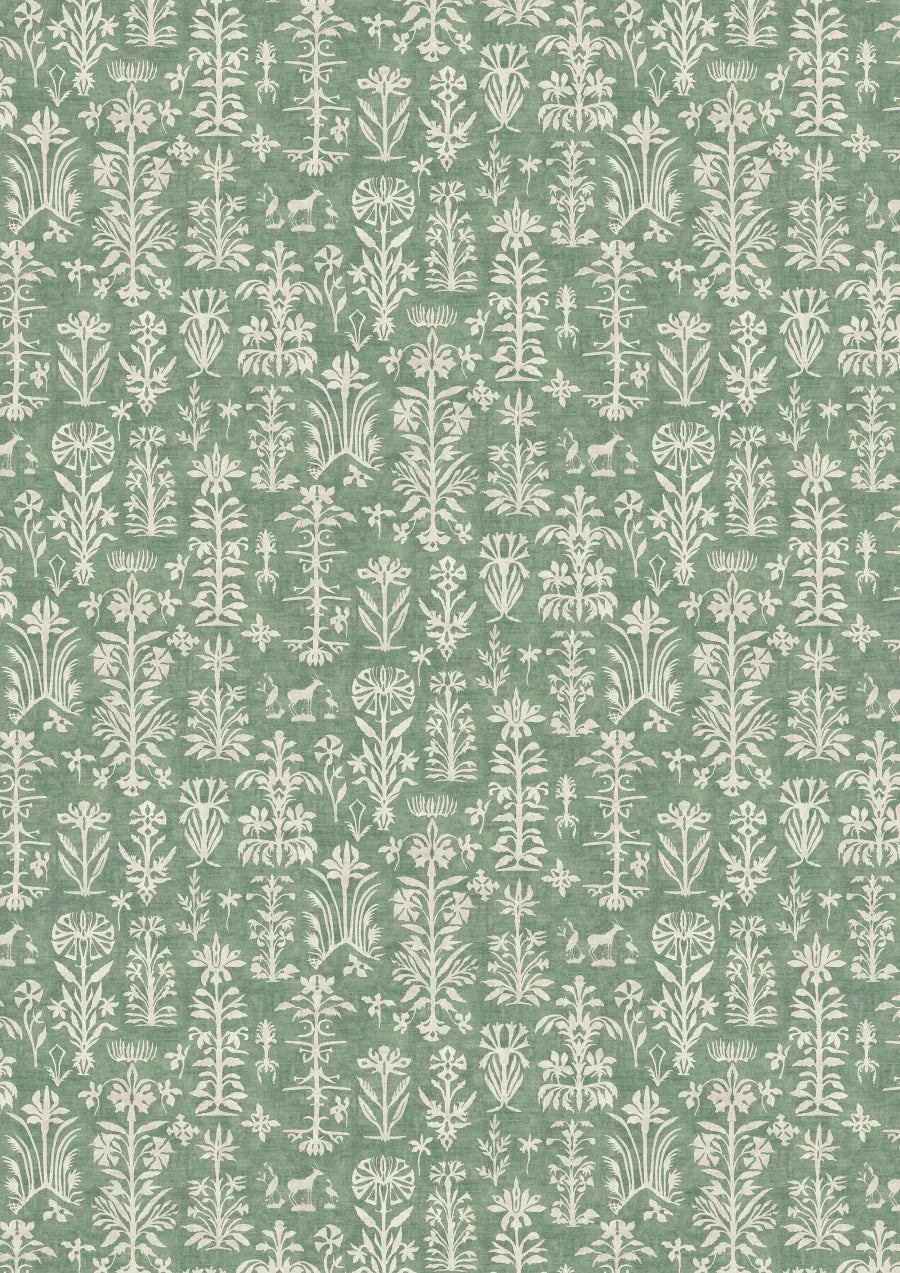 Lewis & Wood Papyrus Malachite Made to Measure Curtains – full width