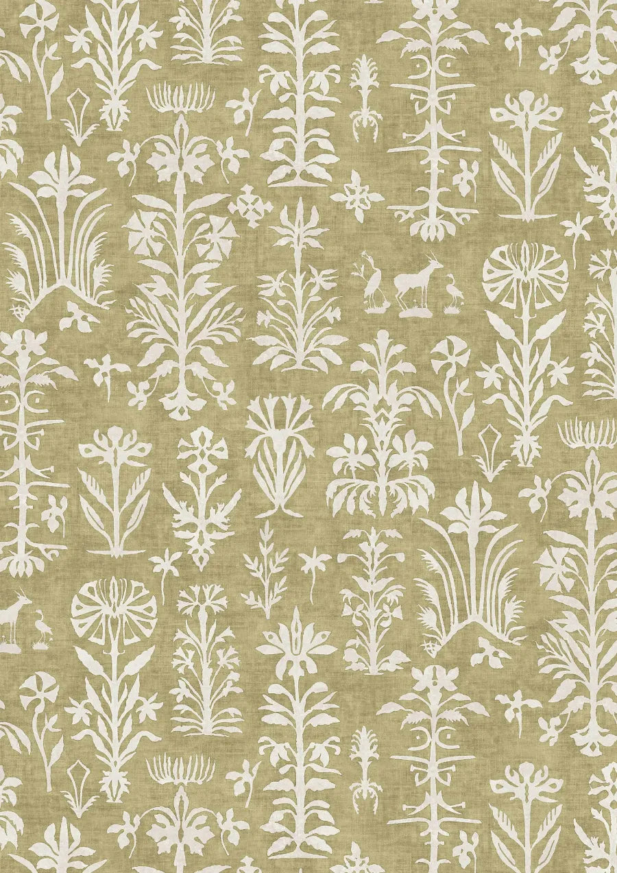 Lewis & Wood Papyrus Quince Made to Measure Curtains – close-up