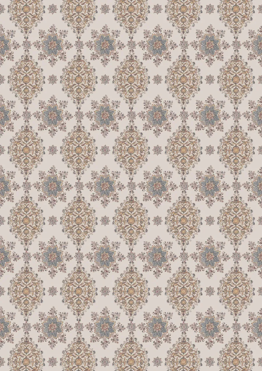 Lewis & Wood Pashmina Navy Ginger Made to Measure Curtains – full width