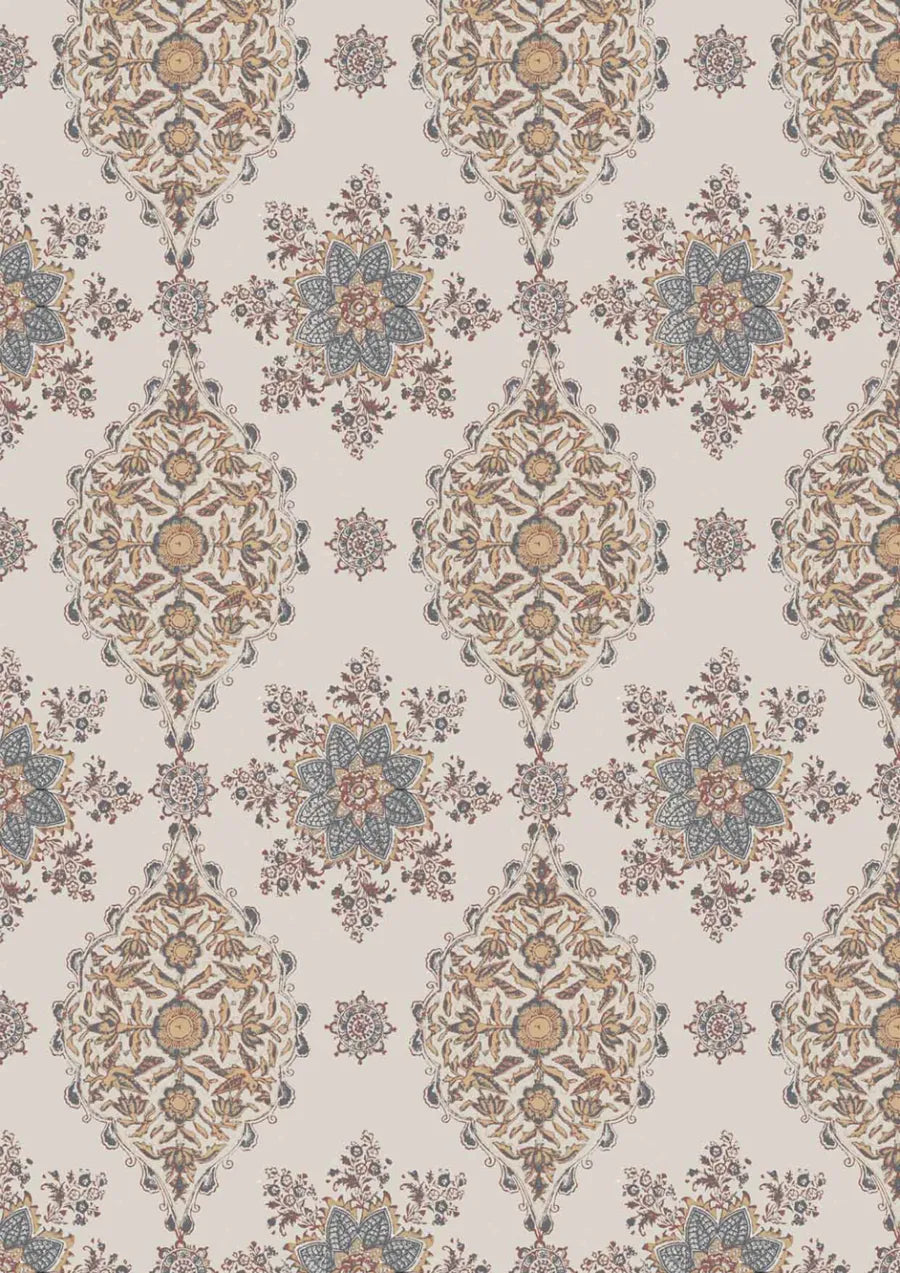 Lewis & Wood Pashmina Navy Ginger Made to Measure Curtains – close-up