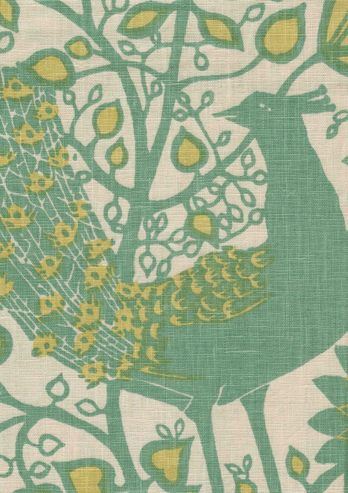 Lewis & Wood Peacock Frascati Made to Measure Curtains – fabric detail