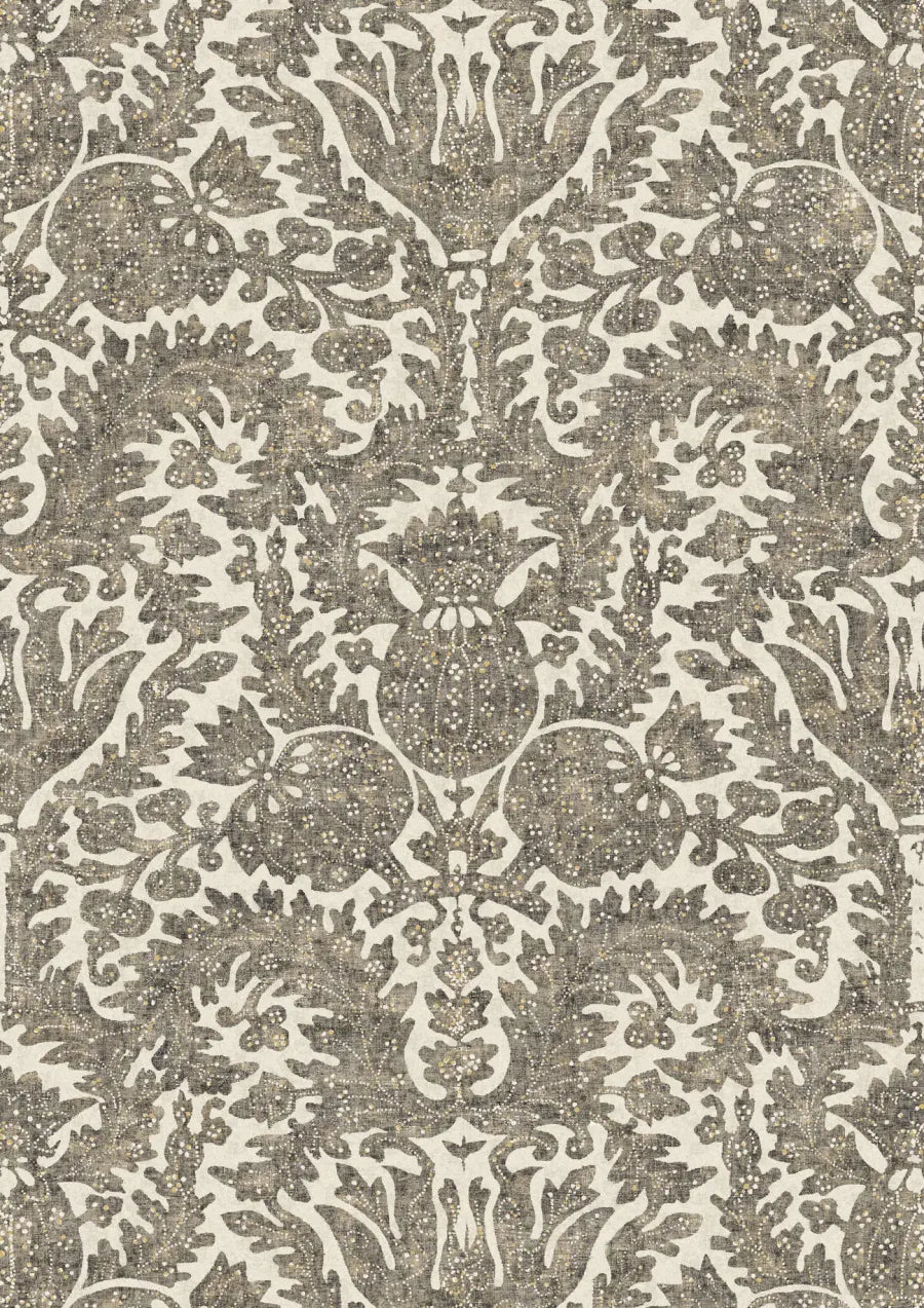 Lewis & Wood Pomegranate Charcoal Made to Measure Roman Blinds – full width