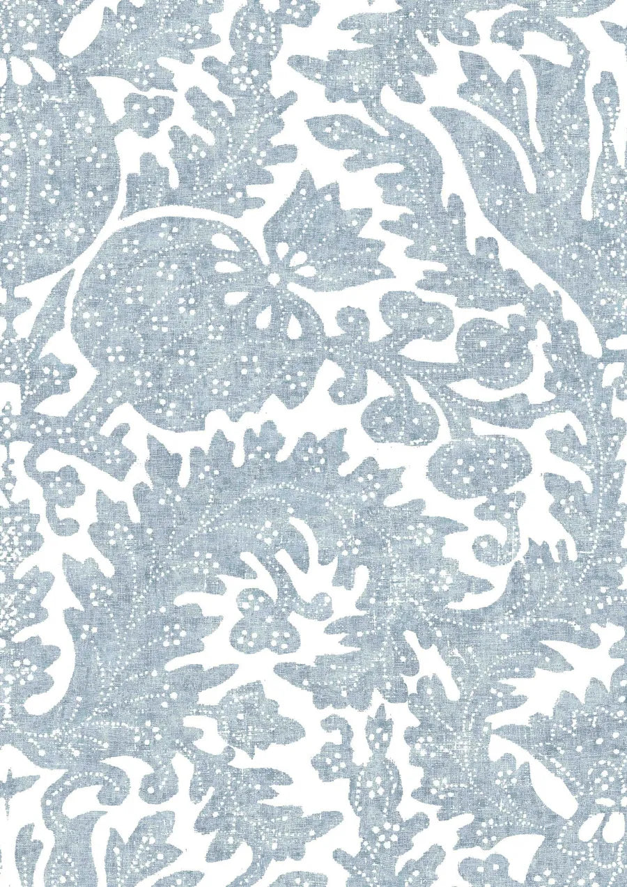 Lewis & Wood Pomegranate Fresco Sky Made to Measure Roman Blinds – close-up