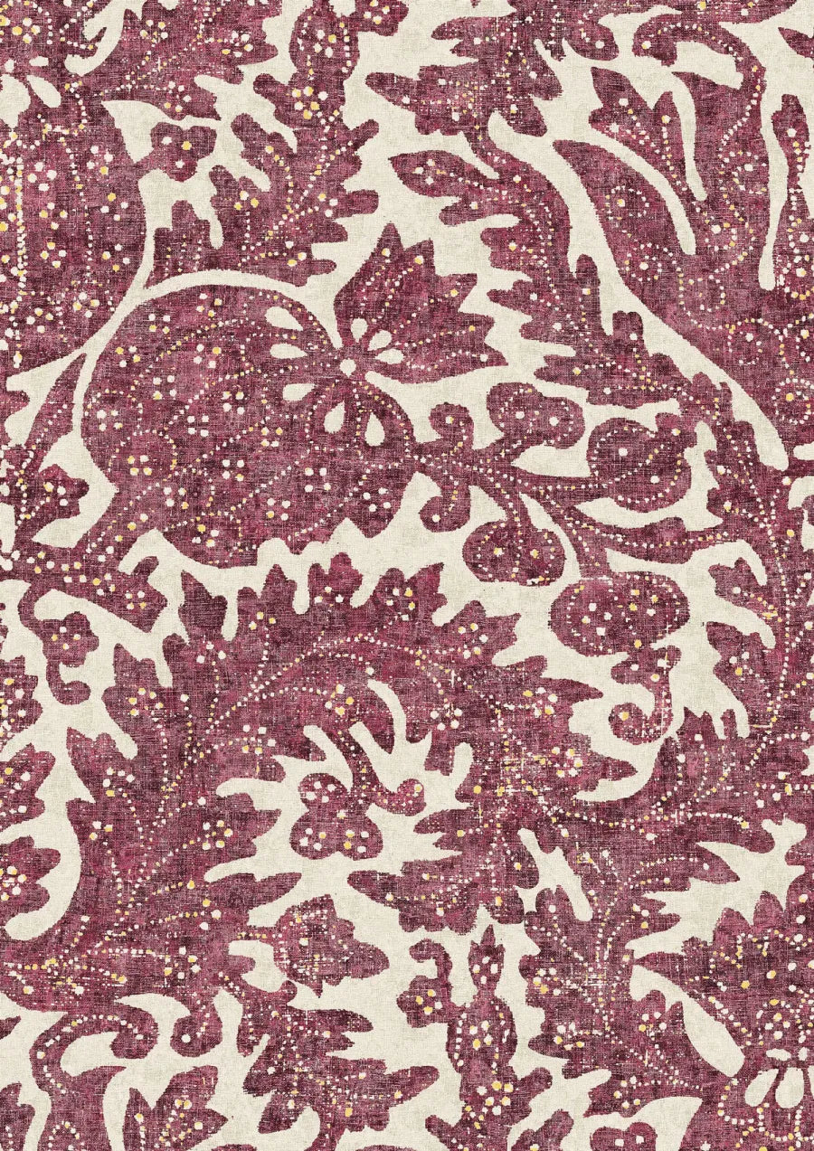 Lewis & Wood Pomegranate Raspberry Made to Measure Roman Blinds – close-up
