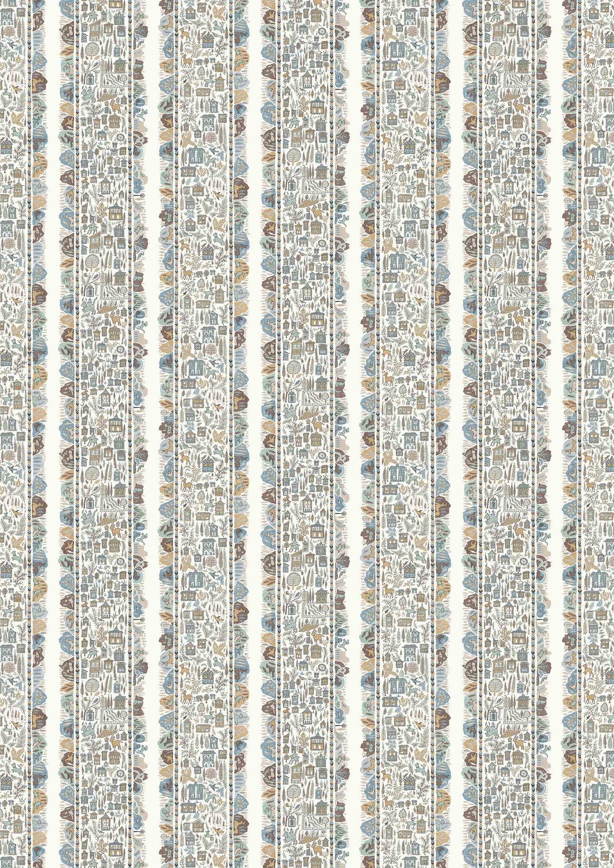Lewis & Wood Ravi Ribbon Aqua Vita Made to Measure Roman Blinds – full width