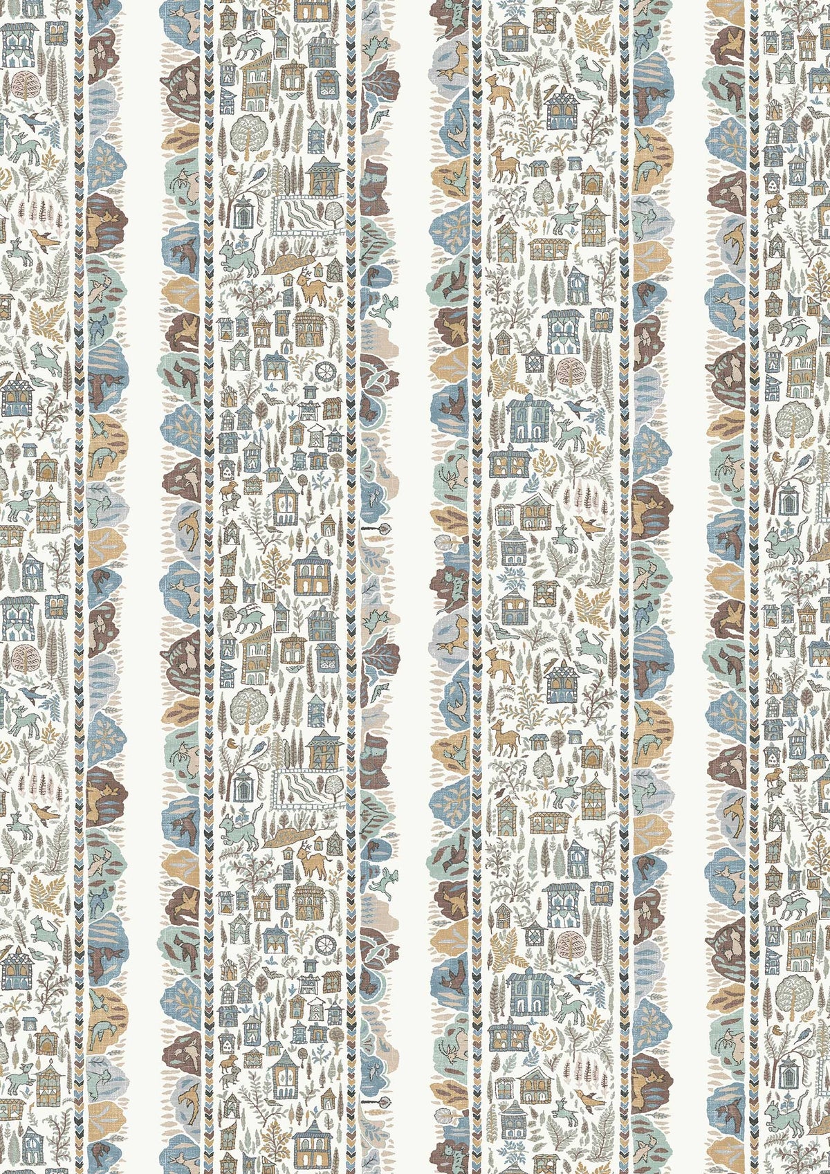 Lewis & Wood Ravi Ribbon Aqua Vita Made to Measure Roman Blinds – close-up