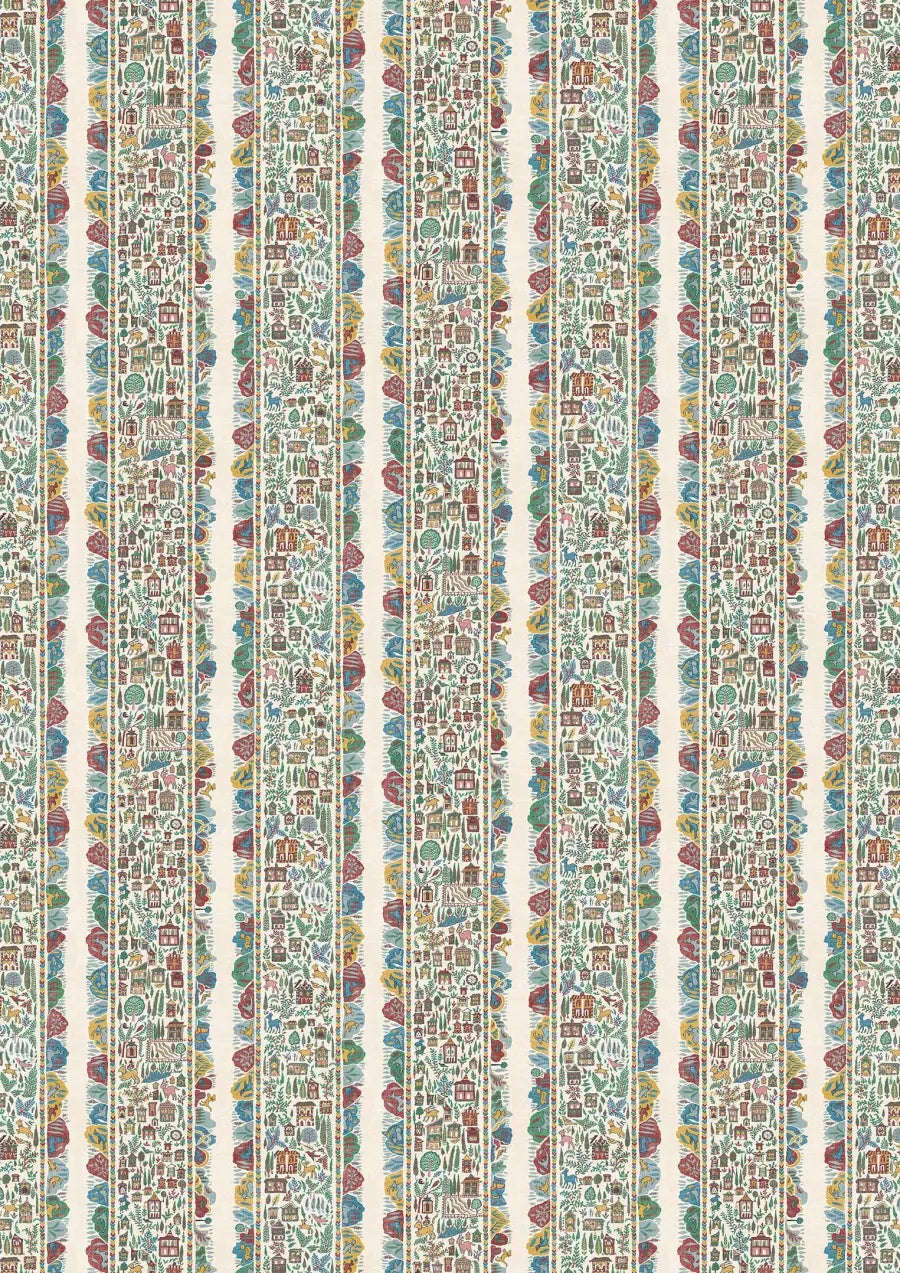 Lewis & Wood Ravi Ribbon Garland Made to Measure Roman Blinds – full width