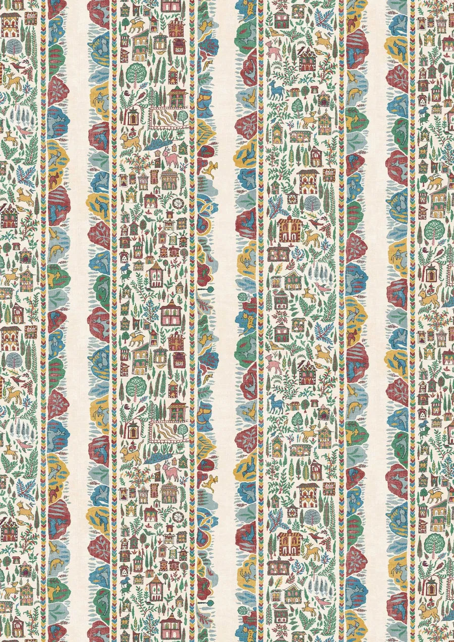 Lewis & Wood Ravi Ribbon Garland Made to Measure Curtains – close-up