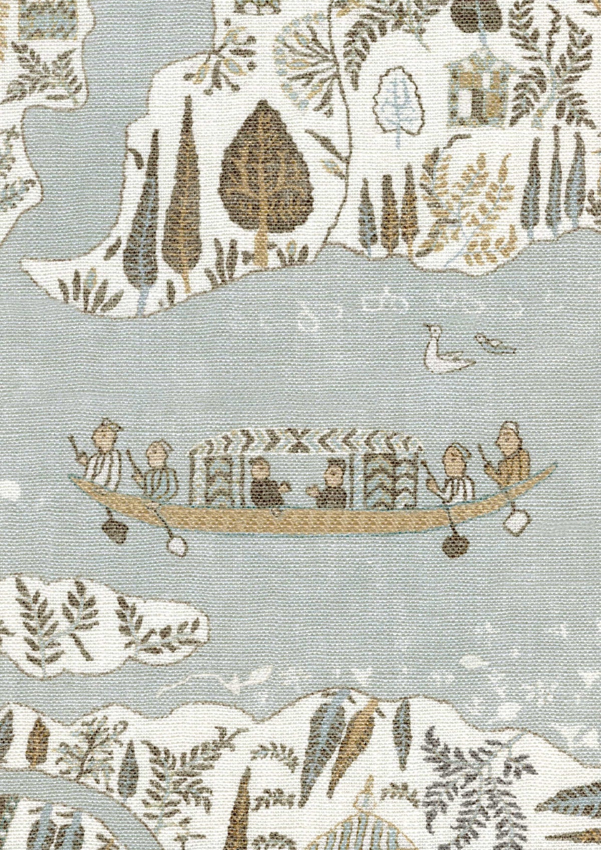 Lewis & Wood Regatta Aqua Vita Made to Measure Roman Blinds – fabric detail