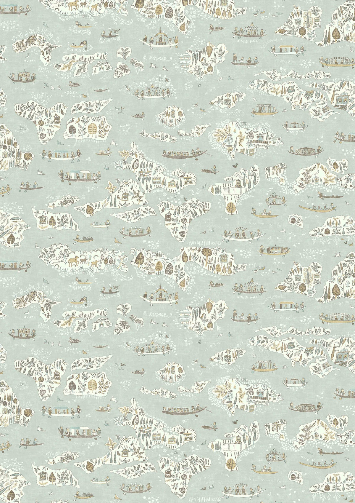 Lewis & Wood Regatta Aqua Vita Made to Measure Curtains – full width