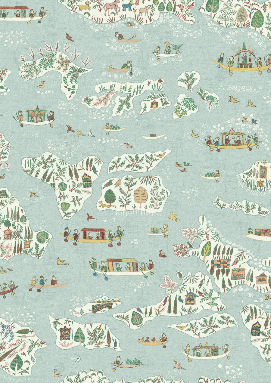 Lewis & Wood Regatta Garland Made to Measure Curtains – close-up