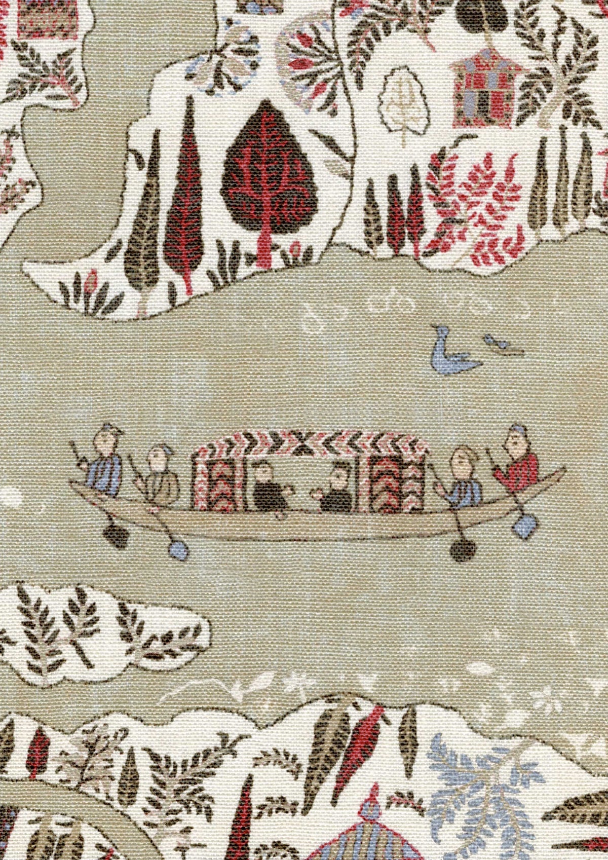 Lewis & Wood Regatta Twilight Made to Measure Roman Blinds – fabric detail