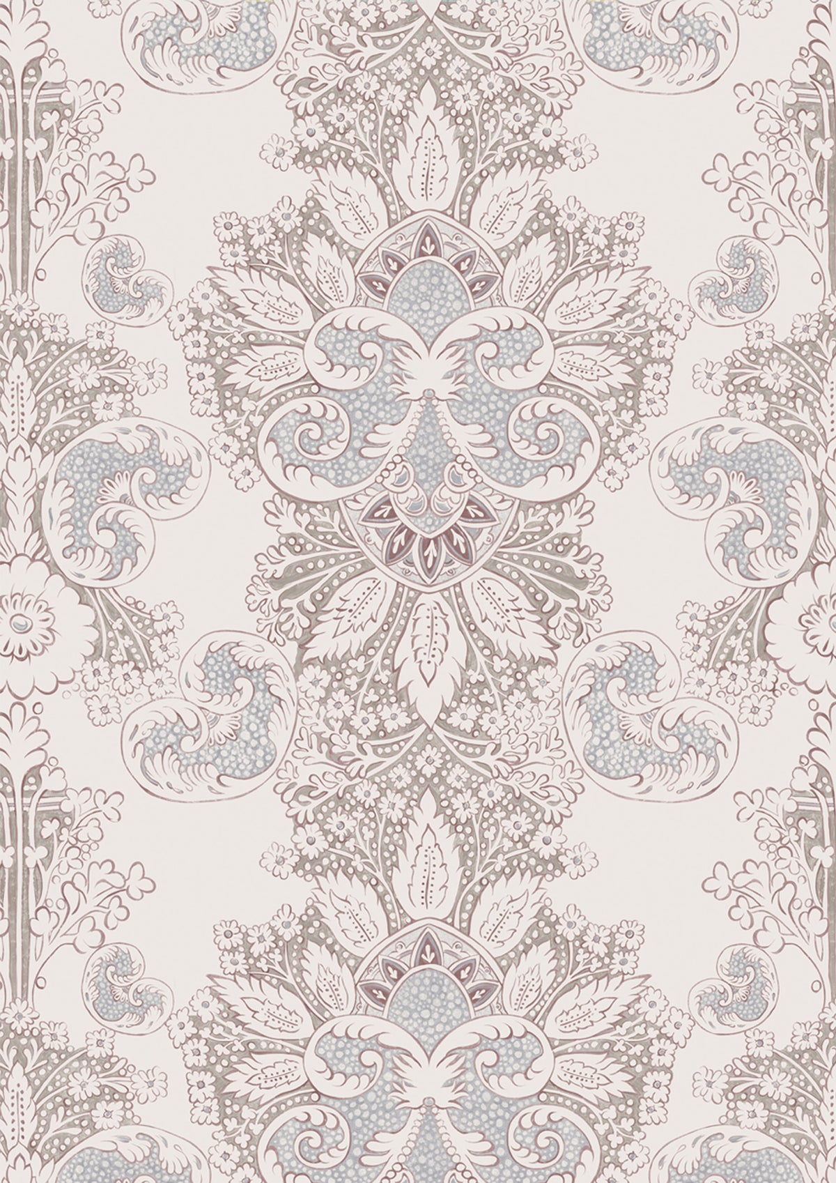 Lewis & Wood Rococo Linen Fritillary Made to Measure Curtains – close-up
