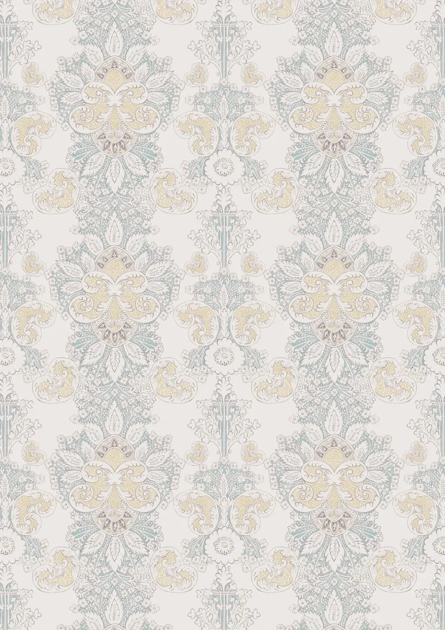 Lewis & Wood Rococo Linen Meadowsweet Made to Measure Curtains – full width