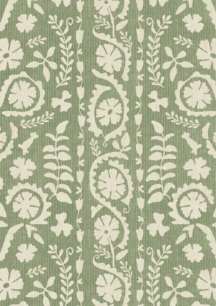 Lewis & Wood Rosetta Fern Made to Measure Roman Blinds – close-up