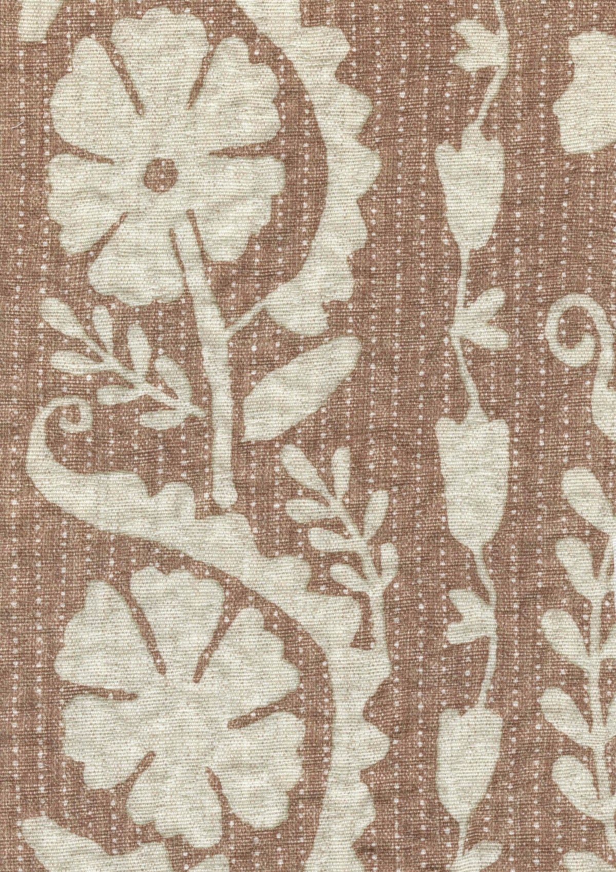 Lewis & Wood Rosetta Nutmeg Made to Measure Curtains – fabric detail