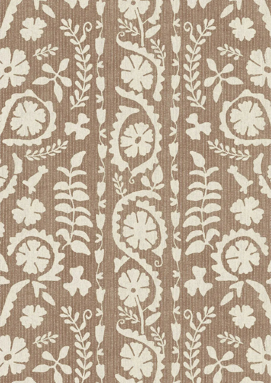 Lewis & Wood Rosetta Nutmeg Made to Measure Curtains – close-up