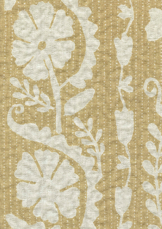 Lewis & Wood Rosetta Saffron Made to Measure Roman Blinds – fabric detail