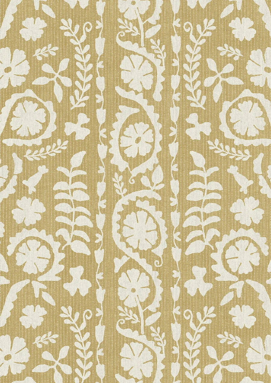 Lewis & Wood Rosetta Saffron Made to Measure Roman Blinds – close-up