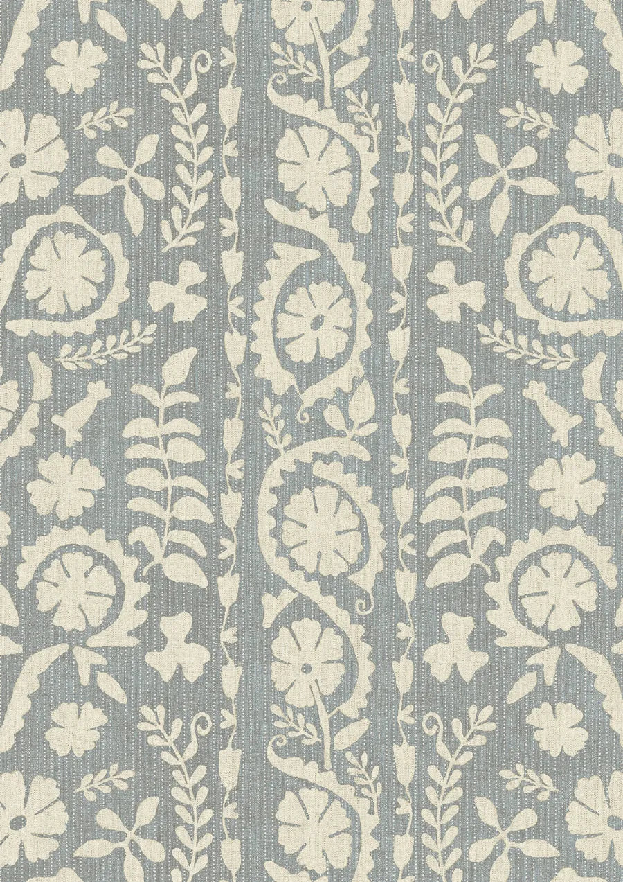 Lewis & Wood Rosetta Smoke Made to Measure Curtains – close-up
