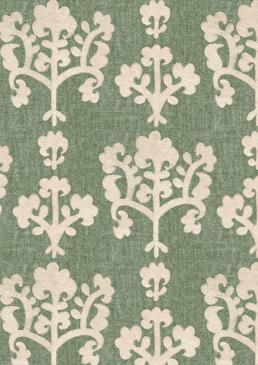 Lewis & Wood Saracen Celadon Made to Measure Roman Blinds – close-up