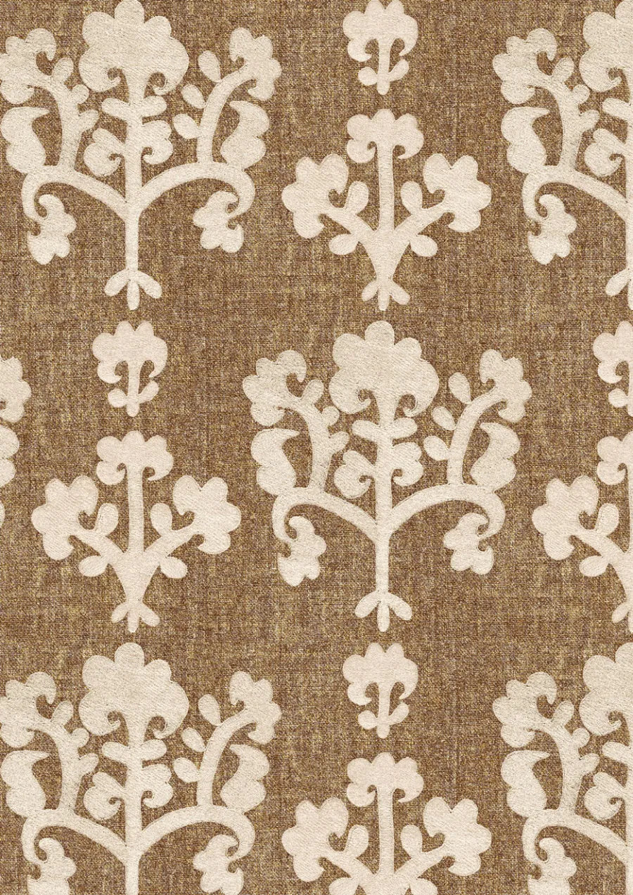 Lewis & Wood Saracen Tobacco Made to Measure Roman Blinds – close-up