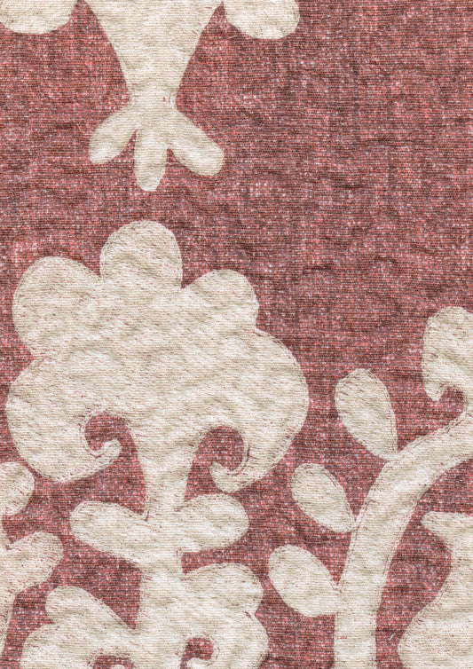 Lewis & Wood Saracen Turkish Rose Made to Measure Roman Blinds – fabric detail