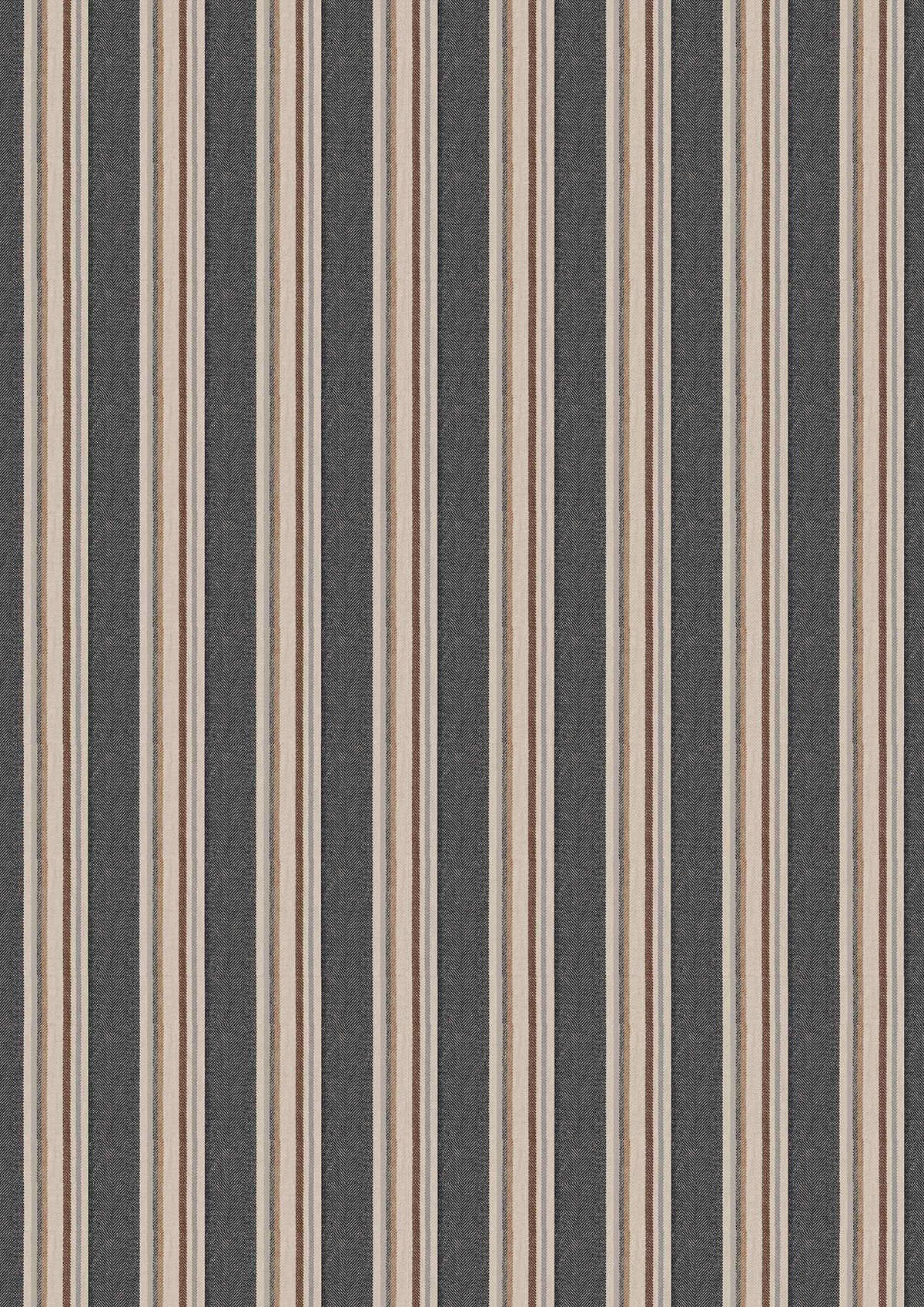 Lewis & Wood Selsley Stripe Crag Made to Measure Roman Blinds – full width