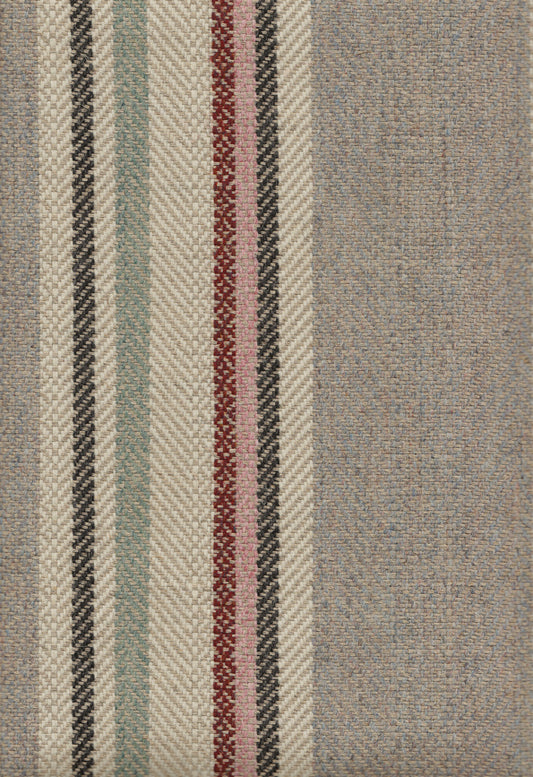 Lewis & Wood Selsley Stripe Heather Made to Measure Curtains – fabric detail