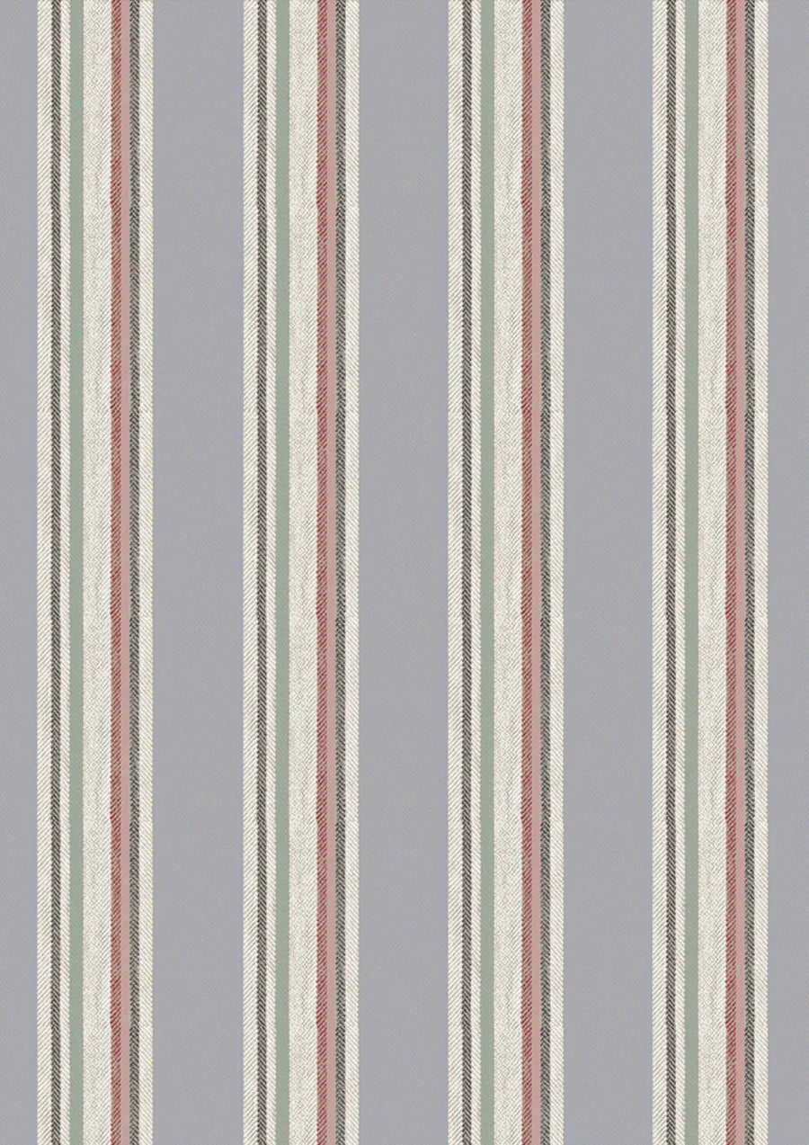 Lewis & Wood Selsley Stripe Heather Made to Measure Curtains – close-up