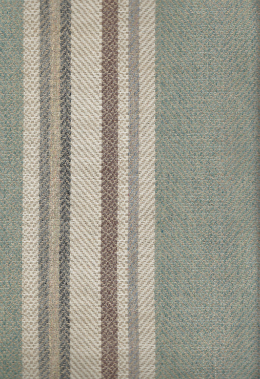 Lewis & Wood Selsley Stripe Mineral Made to Measure Curtains – fabric detail