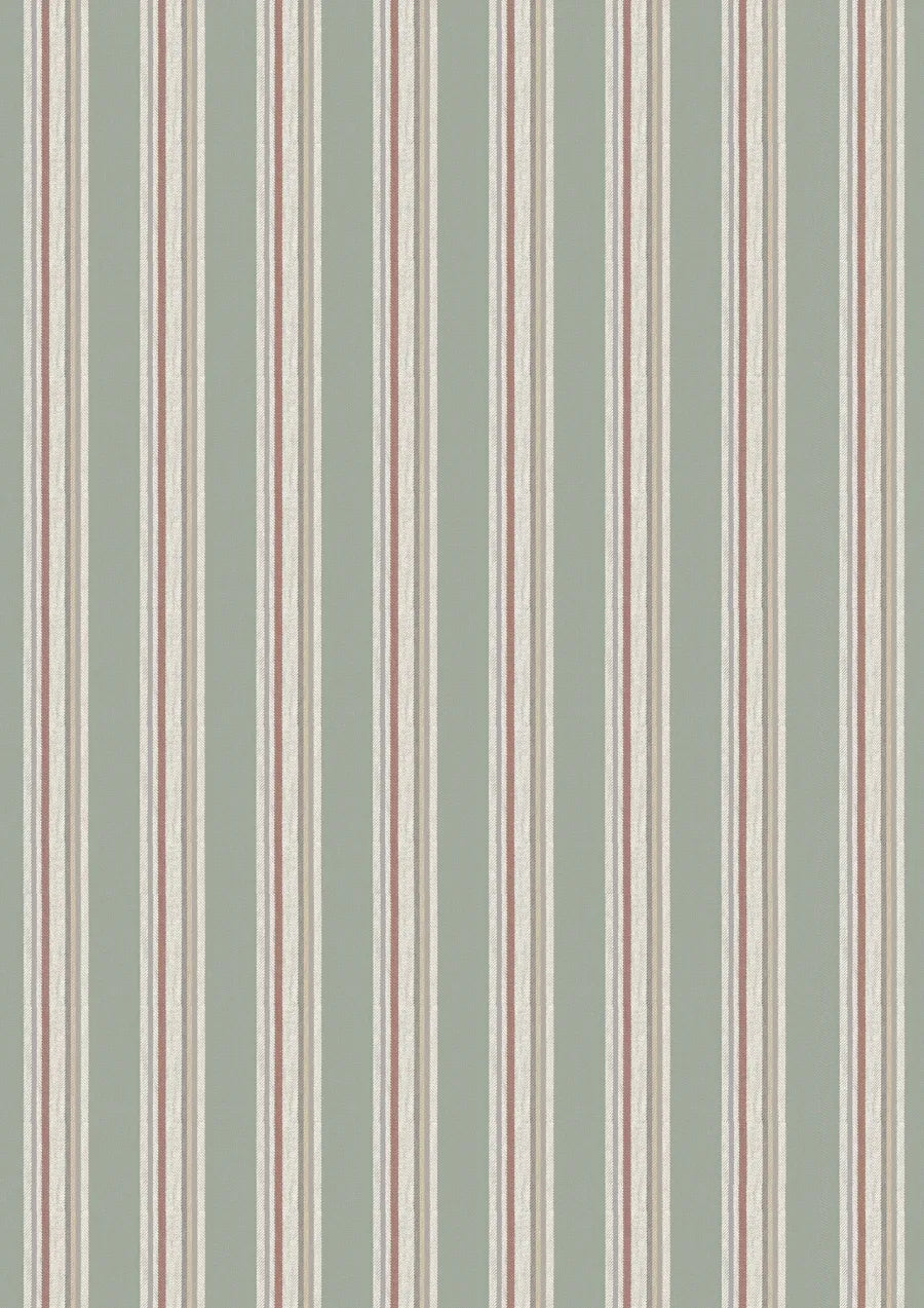 Lewis & Wood Selsley Stripe Mineral Made to Measure Curtains – full width